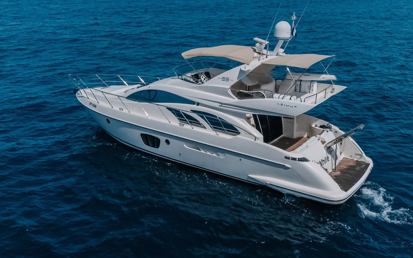 Azimut White Pearl for charter